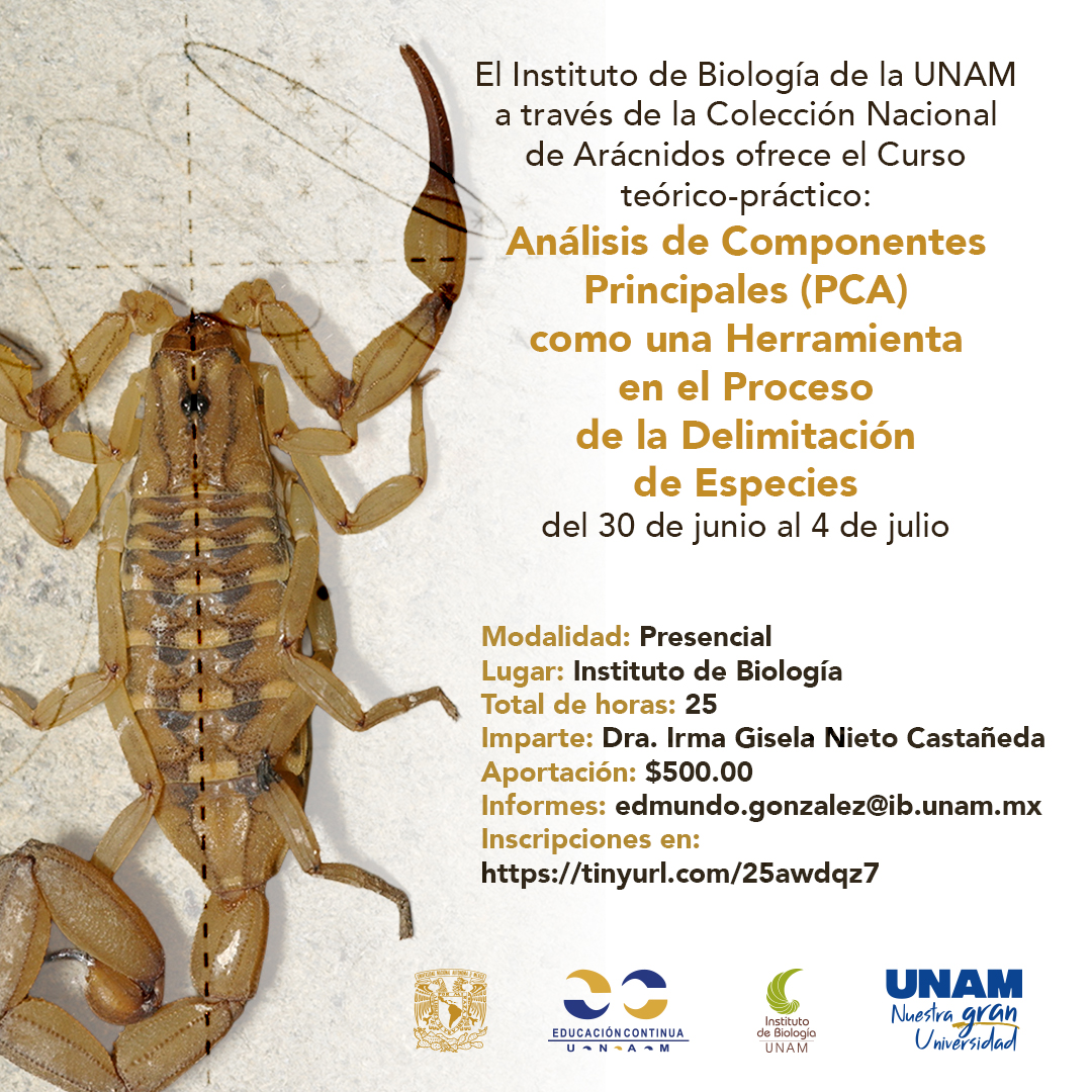 Análisis de Componentes Principales (PCA)  como una Herramienta  en el Proceso de la Delimitación  de Especies - Instituto de Biología, UNAM
