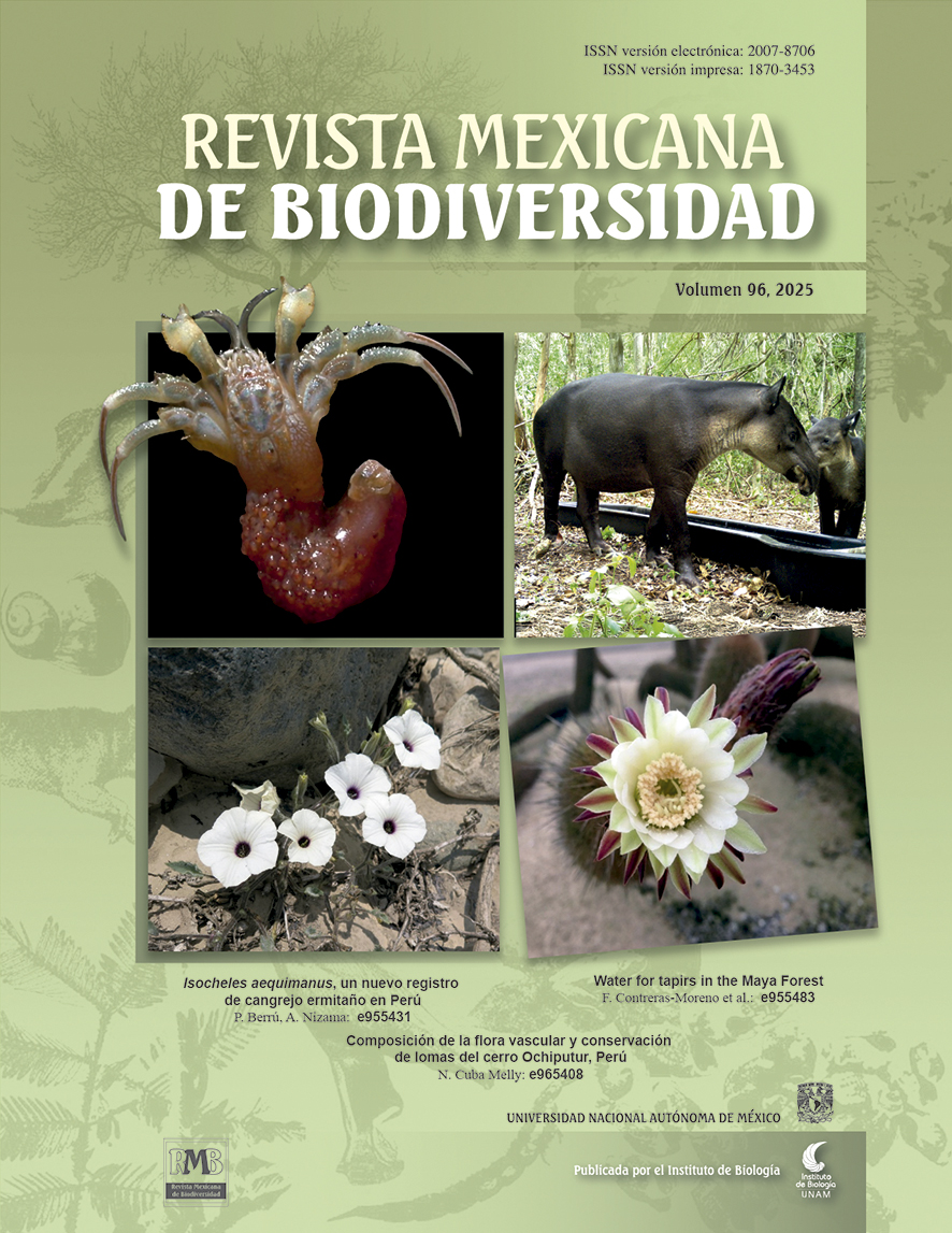 Revista Mexicana de Biodiversidad - Instituto de Biología, UNAM