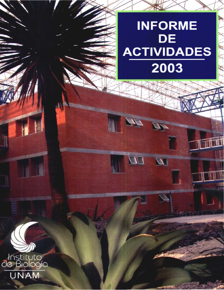 informe 2003 - Instituto de Biología, UNAM