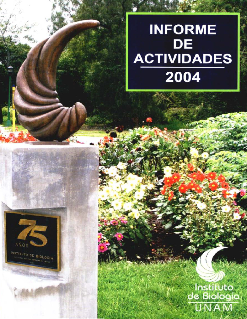Informe 2004 - Instituto de Biología, UNAM