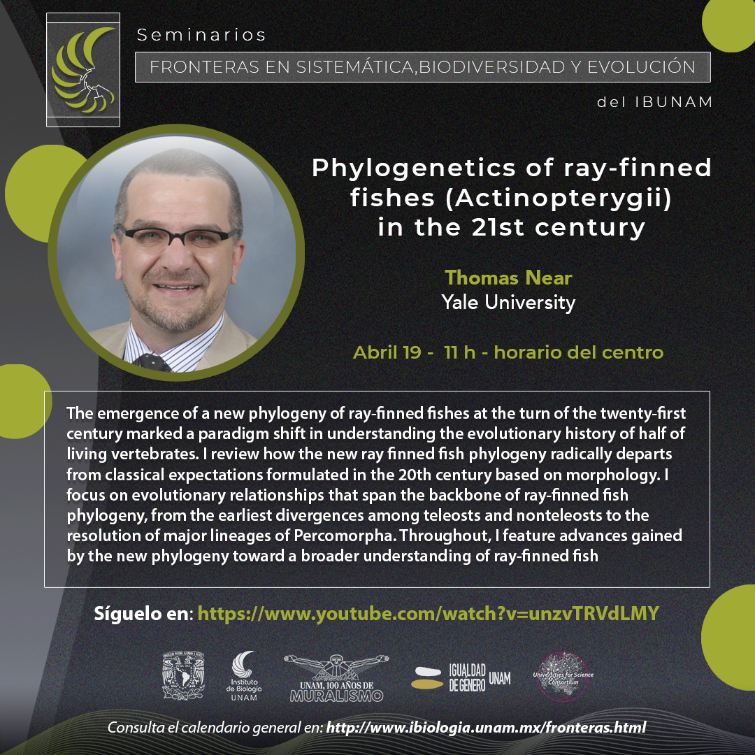 Phylogenetics of ray-finned fishes (Actinopterygii) in the 21st century - Instituto de Biología, UNAM