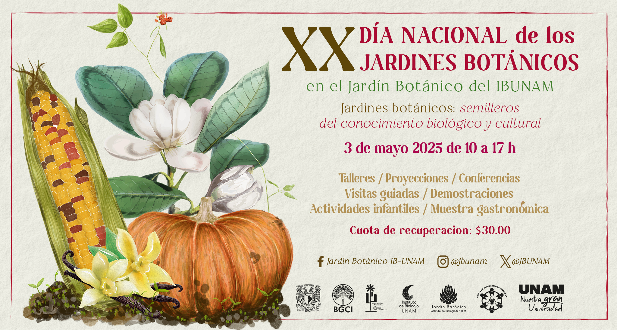 XX Día Nacional de Jardines Botánicos